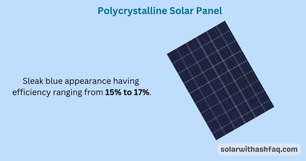 Polycrystalline solar panel