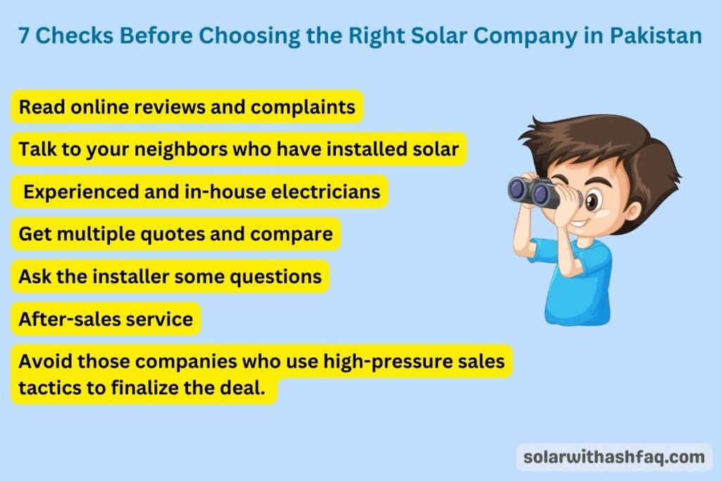 Checks Before Choosing the Right Solar Company in Pakistan