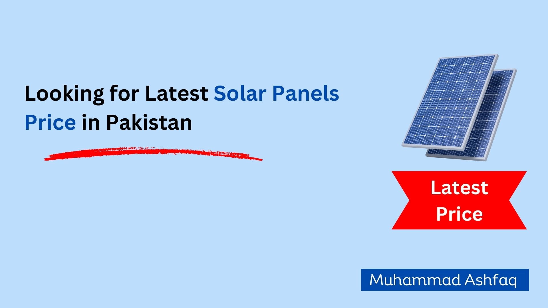 Latest Solar Panels Price in Pakistan