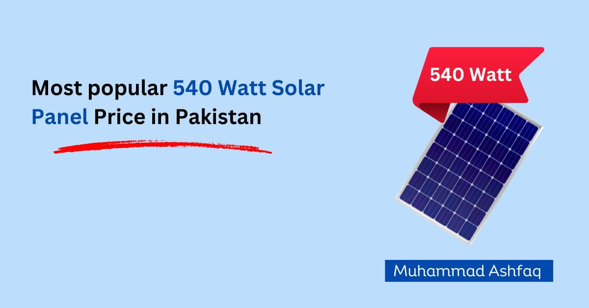 540 W solar panel price