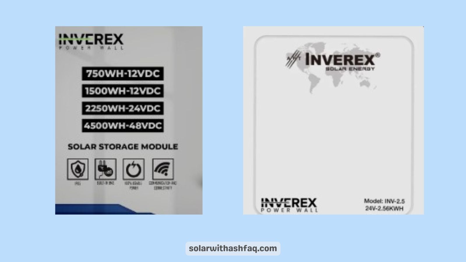 Inverex lithium battery