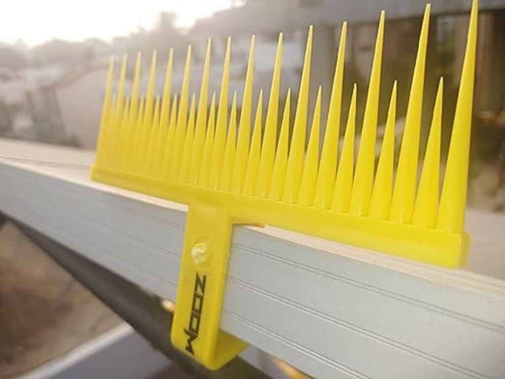 birds spikes on panels