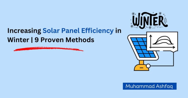 increasing solar panel efficiency in winter