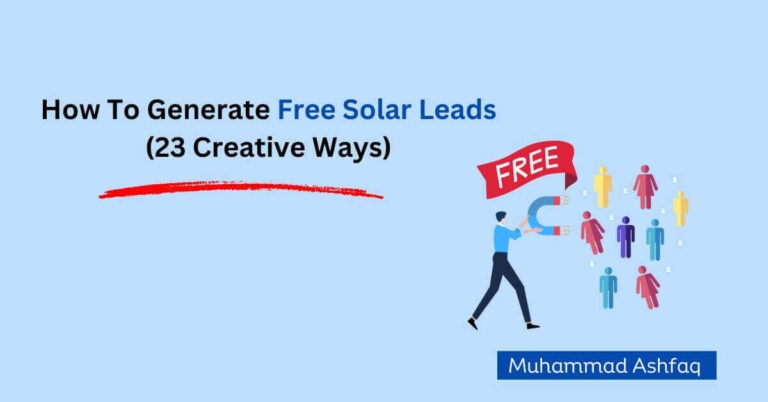 How to generate Free Solar Leads