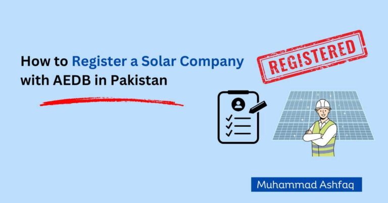 How to Register a Solar Company with AEDB in Pakistan