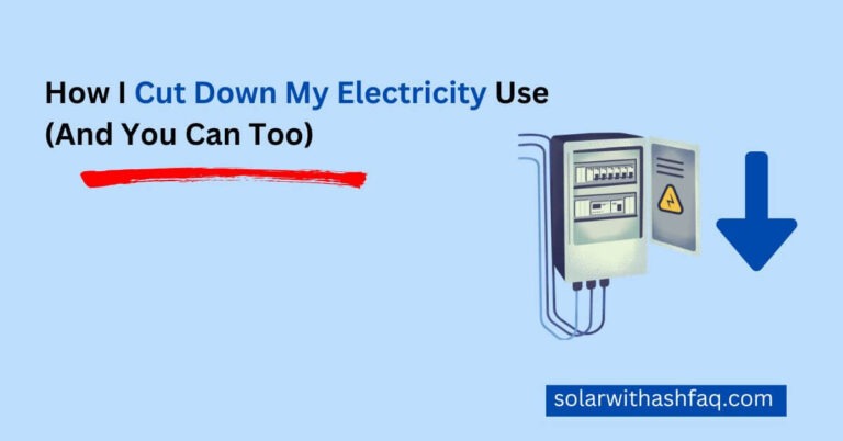 cut down electricity in pakistan